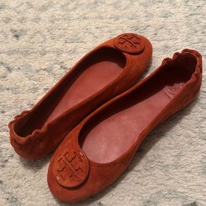 Tory Burch orange flats